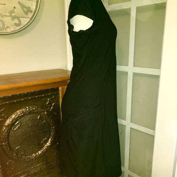 LL Bean Fitness performance black short sleeve dress - Picture 11 of 16